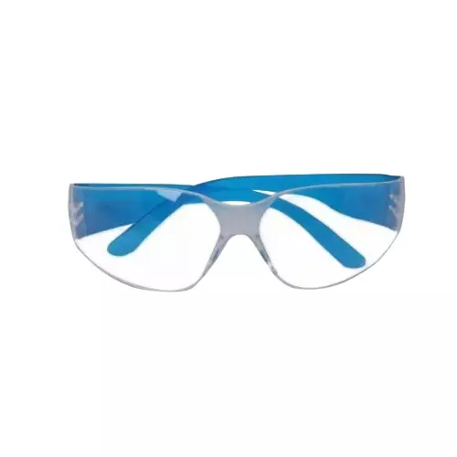 3M 11850 Clear Protective Eyewear with Blue Frame - Pack of 20
