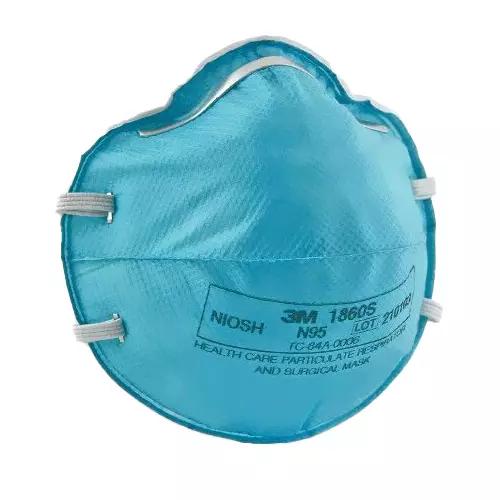 3M 1860 Teal N95 Respirator & Surgical Mask - Pack of 50