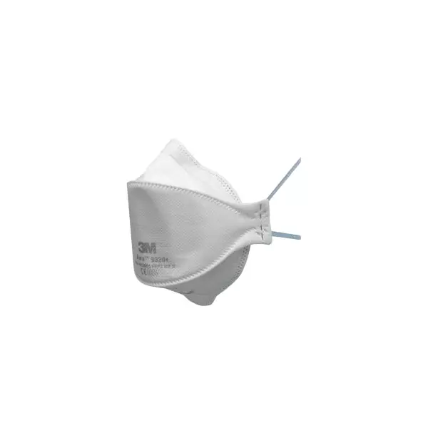 3M 9320A White N95 Flat-Fold Respirator - Pack of 10
