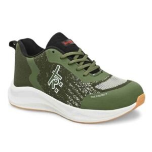 Kavacha S253 Knitted Fabric Olive Green Steel Toe Safety Shoe