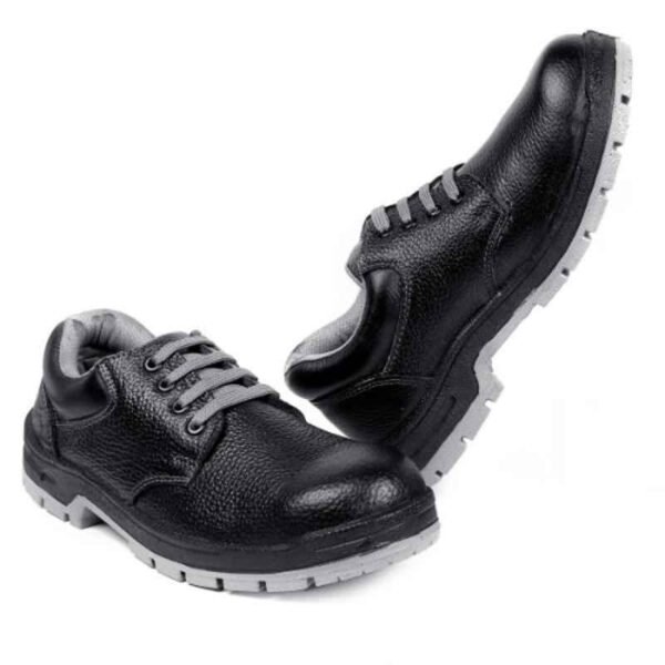 JK Steel JKPSF137BLK Leather Steel Toe Black Work Safety Shoes