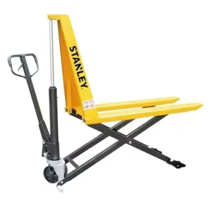 STANLEY 1 Ton Scissor Pallet Truck with Square Cushioned Handle and 80 cm Lifting Height, SXWTI-CPT-SCIS10