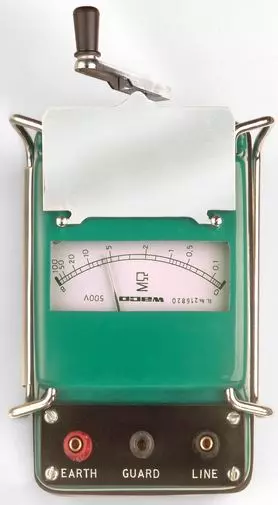 Waco WI 2505 Analog Insulation Tester Resistance Range 10000M Ohm – Electrical Testing Instrument