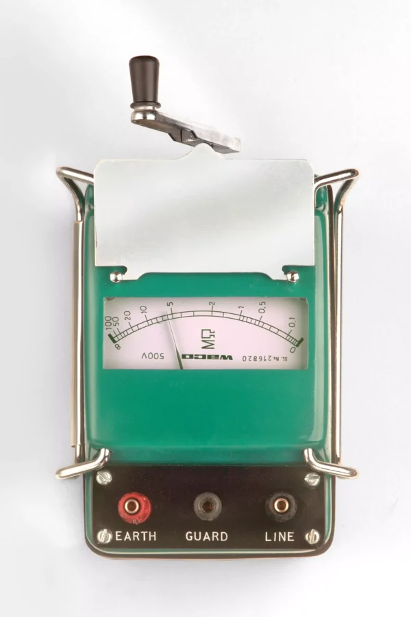 Waco WI 5002 Hand Driven Insu Tester Resistance Range 10,000M Ohm – Electrical Testing Instrument