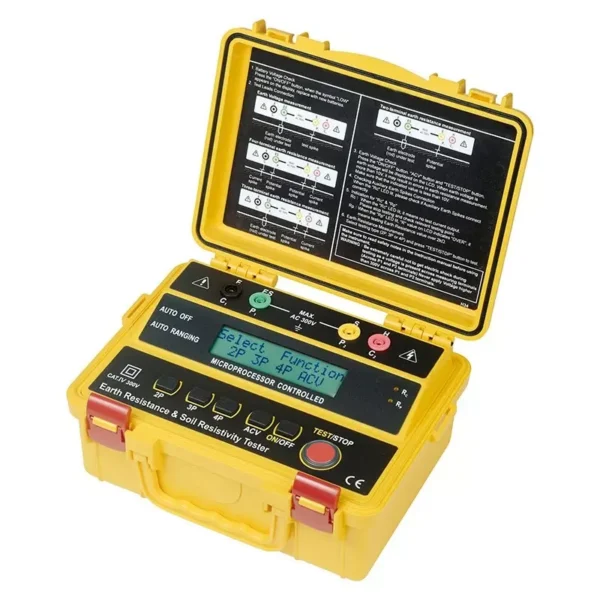 Kusam-Meco 2/3/4 Wire Digital Earth Resistance With Soil Resistivity (0Ω-2000Ω), KM 4235ER – Professional Electrical Testing Instrument