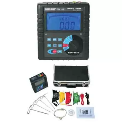 Kusam-Meco 2/3/4 Wire Digital Earth Resistance Tester With Soil Resistivity (0.00Ω-30.00kΩ), KM 1320 – Professional Electrical Testing Instrument