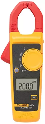 Fluke 302+ Digital AC Clamp Meter 400 A 600 V – Professional Electrical Testing Instrument