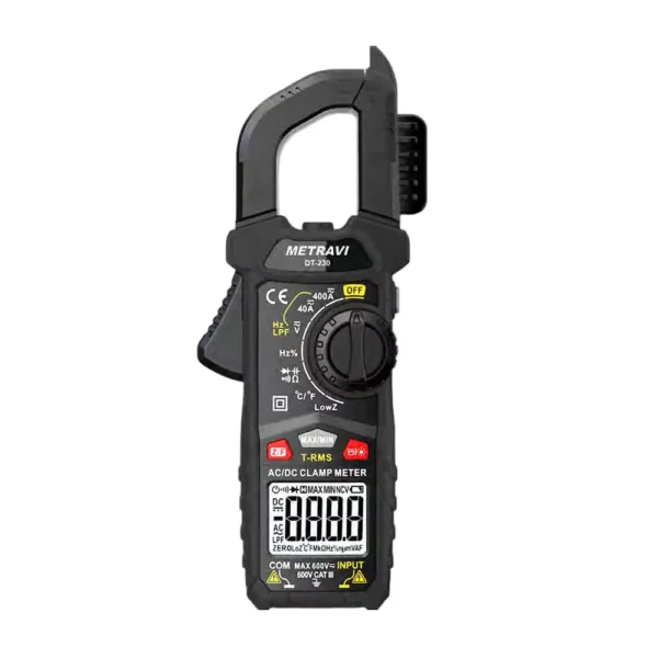 Metravi Professional Digital TRMS AC/DC Clamp Meter, DT-230