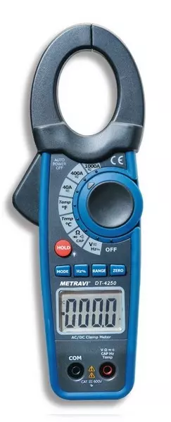 Metravi Professional DT-4250 Digital AC/DC Clamp Meter 1000 A 600 V