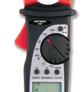 Metravi Professional 107F Digital Power Clamp Meter True RMS 399.9 A 599.9 V