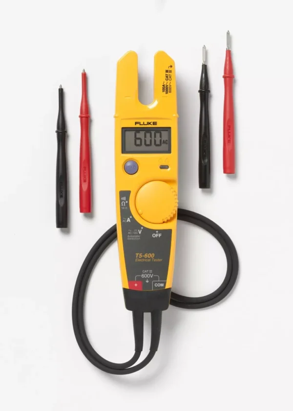 Fluke T5-600 Voltage Continuity and Current Tester 0 to 100A – Professional Electrical Testing Instrument