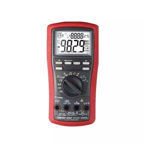 Kusam-Meco AC + DC TRUE RMS Digital Multimeter with PC Interface KM 829 – Professional Electrical Testing Instrument