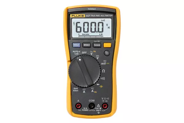 Fluke 117 True Rms Digital Multimeter 0.1mV to 1000V – Professional Electrical Testing Instrument