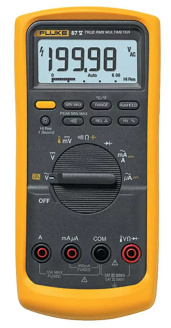 Fluke 87V Digital Industrial Multimeter 1000V – Professional Electrical Testing Instrument