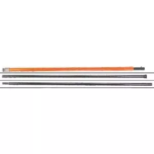 Kusam-Meco Fibre Glass Rod 1x1.2m Orange stick + 3x1.8m Black stick (SET), HSR 120