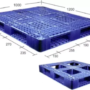 SUPREME 1200x1000x120 mm SIM 1210120 PDD LW Blue Plastic Pallet