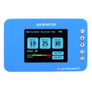 ACE Instruments 6 Parameters Indoor Air Quality Monitor Accuracy ± 2.0 °C, AI-IAQ6-N