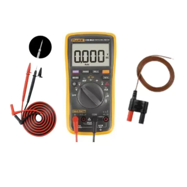 Fluke 17B MAX 02 Digital Multimeter With TL31 & K type Probe – Professional Electrical Testing Instrument