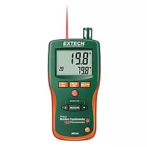 EXTECH 0 to 100 Wireless Pin/Pinless Moisture Meter -20 to 170 (Air), -4 to 392 (IR)