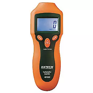 EXTECH Tachometer with Counter Laser 2 to 99,999 5 Digit LCD Piece Counter Function