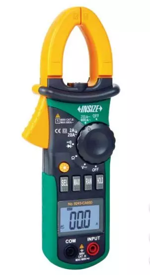 Insize 9243-CA600 AC Digital Clamp Meter 200mV-600V – Professional Testing Instrument