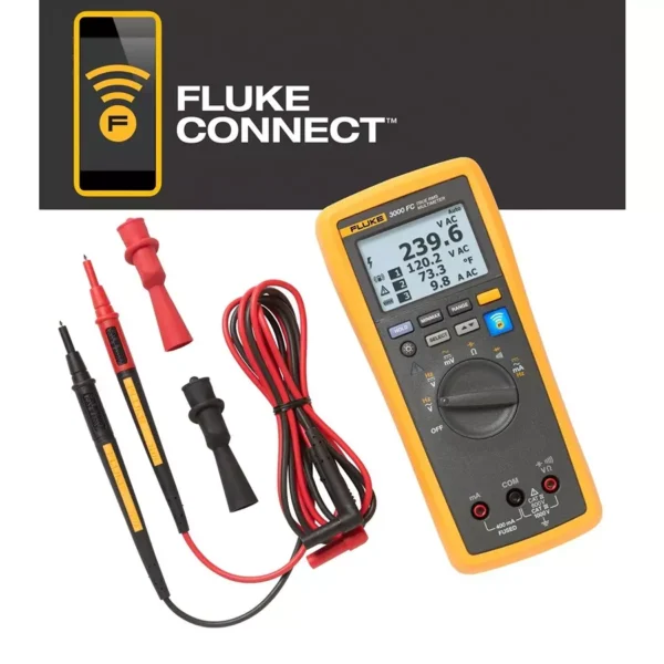 Fluke Multimeter, Digital, Handheld, Fluke 3000 Fc – Professional Electrical Testing Instrument