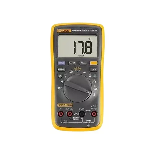 Fluke Digital Multimeter 400.0 μA to 10.00 A AC Current Range and 1.0 % + 3 Accuracy, 17B MAX – Professional Electrical Testing Instrument