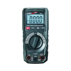 Metravi True-RMS Digital Multimeter Backlit LCD Display Black, PRO 7