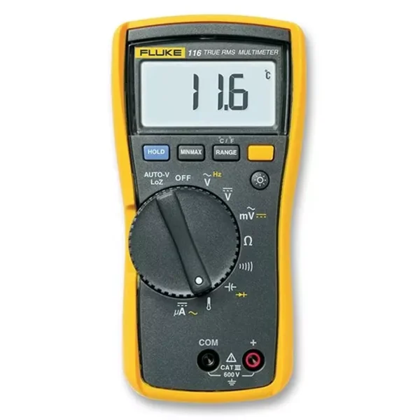 Fluke Digital Multimeter, Hh, Trms, 600Ua/600V, Fluke 116 – Professional Electrical Testing Instrument