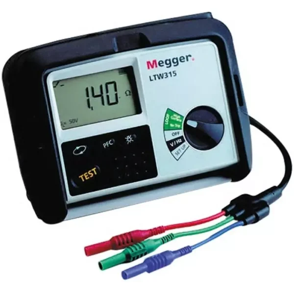 Megger Loop Impendance Tester, Loop Impedance Test Type 2 Wire, 3 Wire 440V, RCD Test Type AC Selective, LTW315-EU-BS – Electrical Testing Instrument