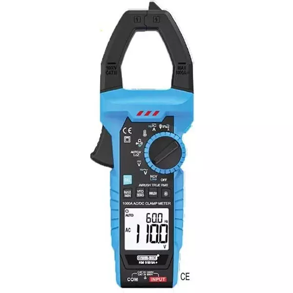 Kusam-Meco 3-5/6 Digits True RMS Digital Clampmeter 5999 Counts, KM 9999A+ – Electrical Testing Instrument