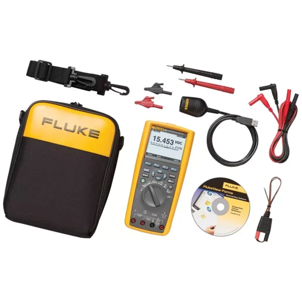 Fluke MULTIMETER W/FORMS S/W & CABLE, TRUE-RMS, FLUKE 287/FVF/EUR – Professional Electrical Testing Instrument