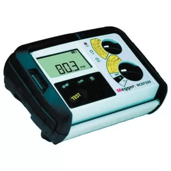 Megger RCD Tester, Loop Impedance Test Type 3 Wire 300V ac, RCD Test Type DC, RCD Test Current 1000mA CAT, RCDT320-FR – Electrical Testing Instrument