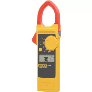 Fluke Digital Clamp Meter 40 A Measuring Range, 0.01 A Resolution and 2 % + 10 Accuracy, 301A (Without Test Leads) – Professional Electrical Testing Instrument