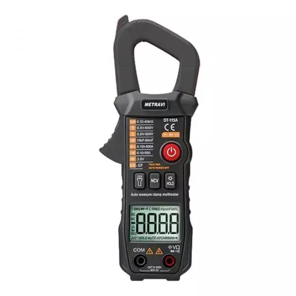 Metravi AC Digital Clamp Meter 31 mm Black, DT-115A