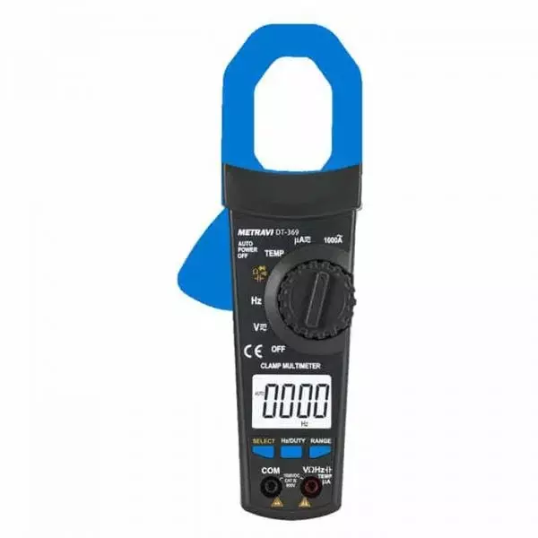 Metravi AC Digital Clamp Meter 30 mm Blue & Black, DT-369