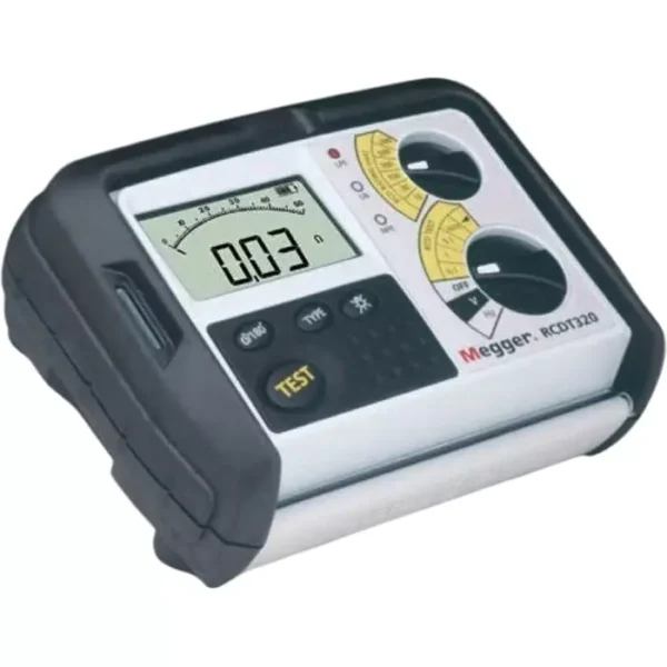 Megger RCD Tester, Loop Impedance Test Type 2 Wire 300V ac, RCD Test Type AC Selective, DC Selective, RCD, RCDT310-EN-BS – Electrical Testing Instrument