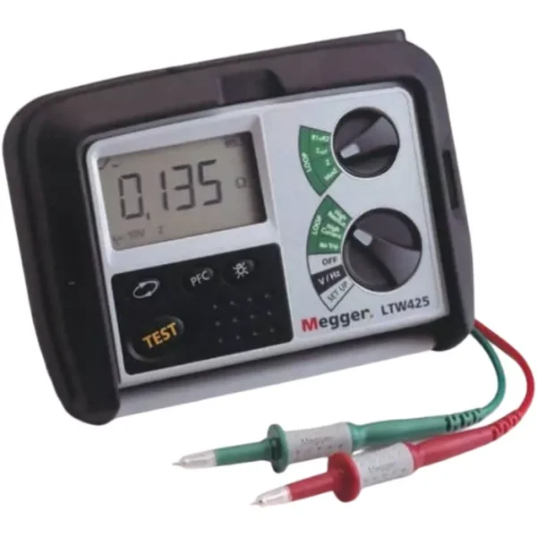 Megger Loop Impedance RCD Combined Tester, Loop Impedance Test Type 2 Wire 440V, RCD Test Type AC, LTW425-EU-BS – Electrical Testing Instrument