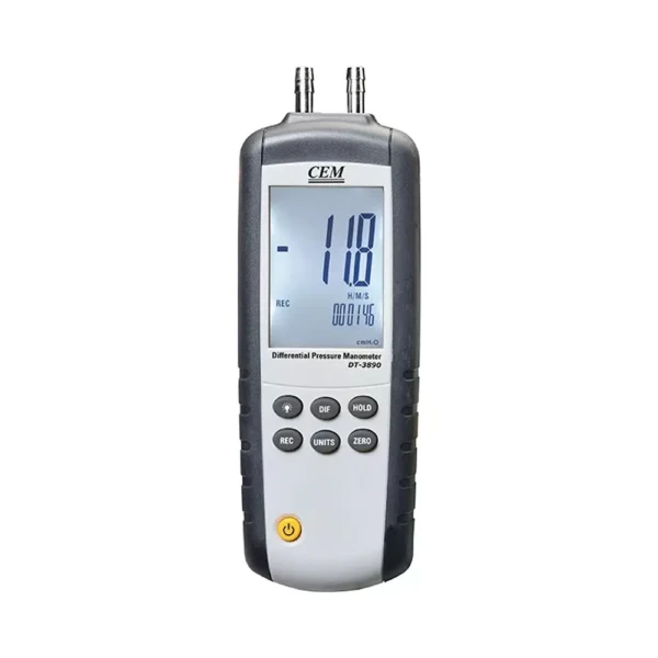 Mextech Manometer USB Interface ±5PSI (±138.3inH2O) Pressure Range for Industrial Use, CEM DT3890