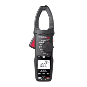 Metravi 1000 Amp TRMS AC/DC Clamp Meter 6000 Counts 2 inch (50.8 mm) Backlit LCD Display, PRO UNIKS C128