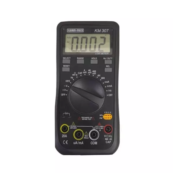 Kusam-Meco 3-3/4 Digit 4000 Counts Digital Multimeter LCR Meter KM 307 – Electrical Testing Instrument