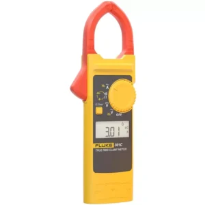 Fluke Digital Clamp Meter 6000 Counts LCD Display 60 A, 600 A, 1000 A Range, 0.01 A, 0.1 A, 1 A Resolution and 2 % + 10, 2 % + 5, 2 % + 5 Accuracy, 301C (With Test Leads) – Professional Electrical Testing Instrument