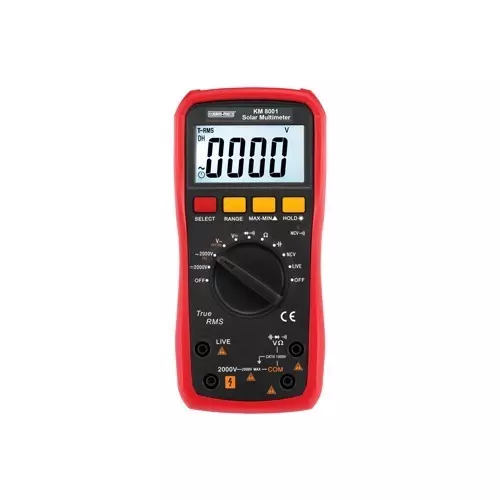 Kusam-Meco True RMS High Voltage Solar Multimeter (AC/DC Voltage 2000V) KM 8001 – Professional Electrical Testing Instrument