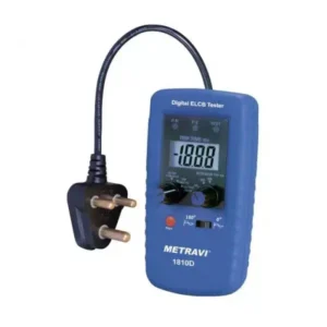 Metravi ELCB Digital Tester 240 V AC Blue, 1810D