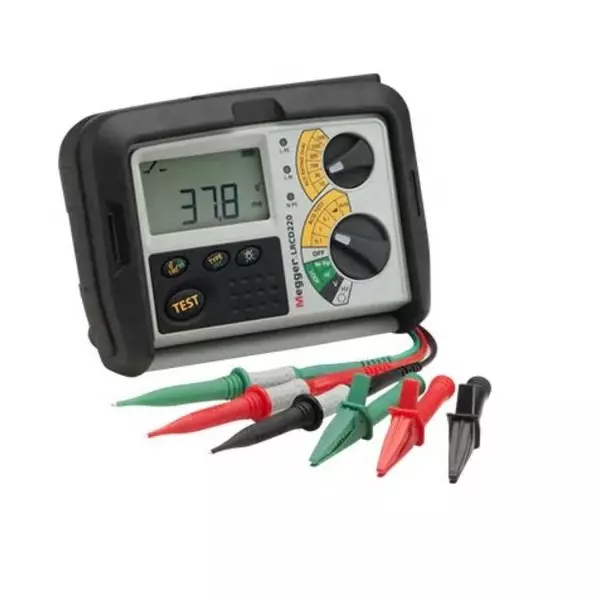 Megger Loop Impedance RCD Combined Tester, Loop Impedance Test Type 2 Wire 500V, RCD Test Type AC, LRCD220-EN-BS – Electrical Testing Instrument