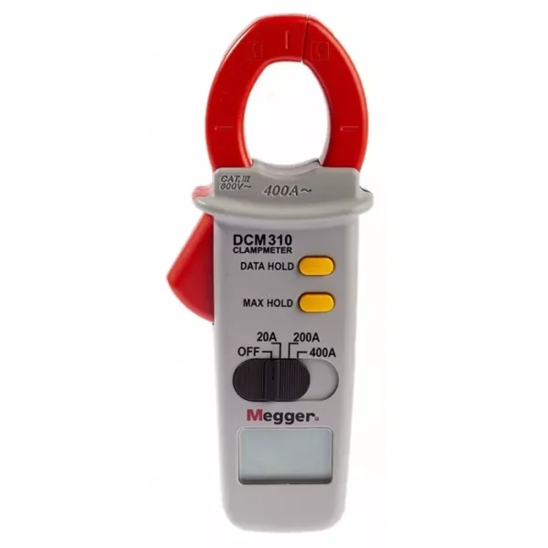 Megger DCM310 Clamp Meter, Max Current 400A ac CAT III 600V With UKAS Calibration, 1000-303 – Electrical Testing Instrument