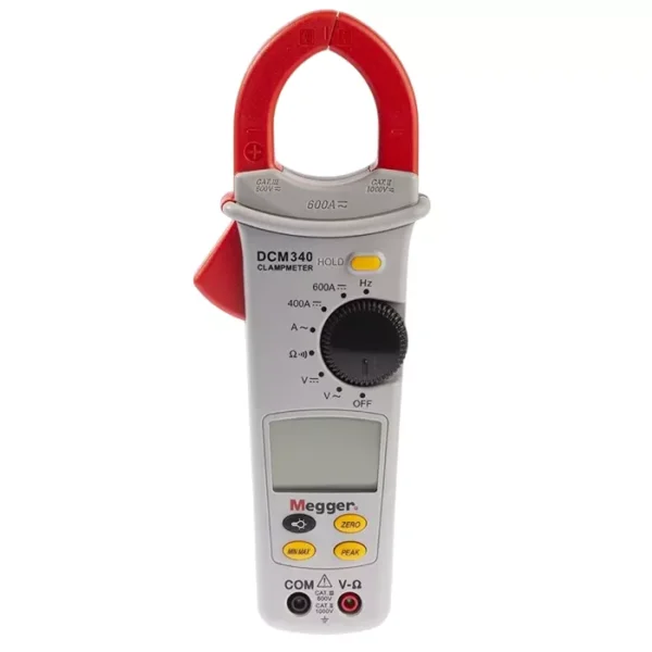 Megger DCM340 Clamp Meter, 600A dc, Max Current 600A ac CAT III 600V, 1000-305 – Electrical Testing Instrument
