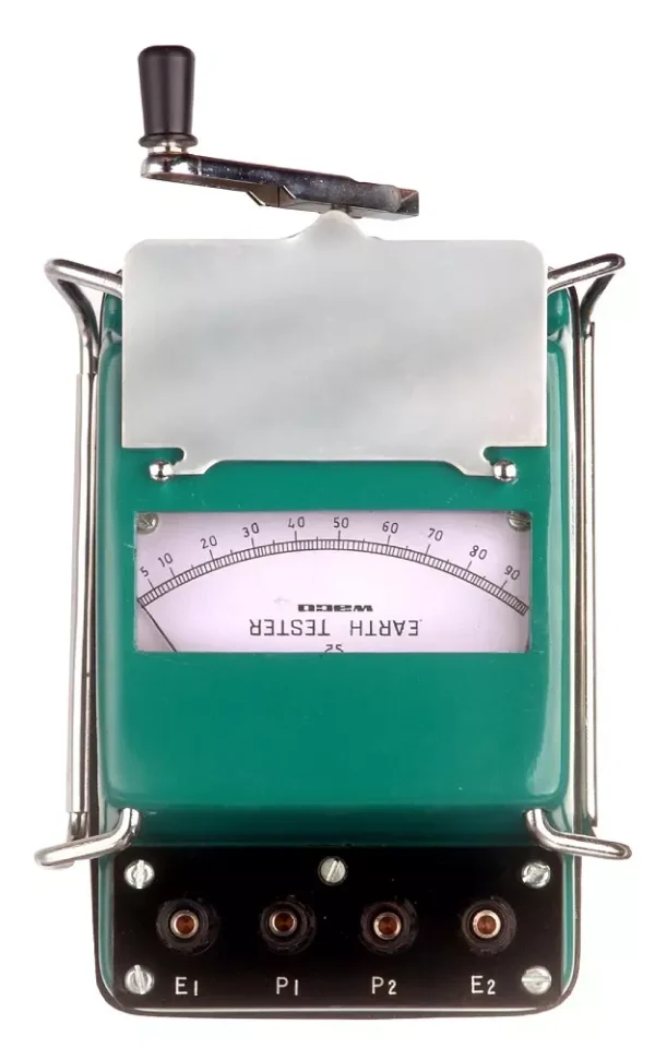Waco 0-2-10-100-1,000-10,000 Ohm Five Range Metal Body Analogue Earth Tester – Electrical Testing Instrument