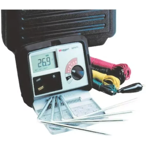 Megger DET4TC2 Earth Tester, 200000 Ω CAT IV 100 V RS Calibration, 1000-345 – Electrical Testing Instrument