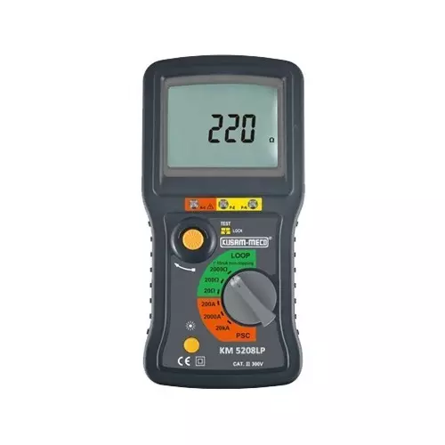 Kusam-Meco Loop Impedance Tester (20W / 200W / 2000W), KM 5208LP – Professional Electrical Testing Instrument